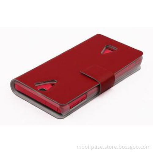White / Black Sony Xperia Leather Case Wallet For Sony Xper
